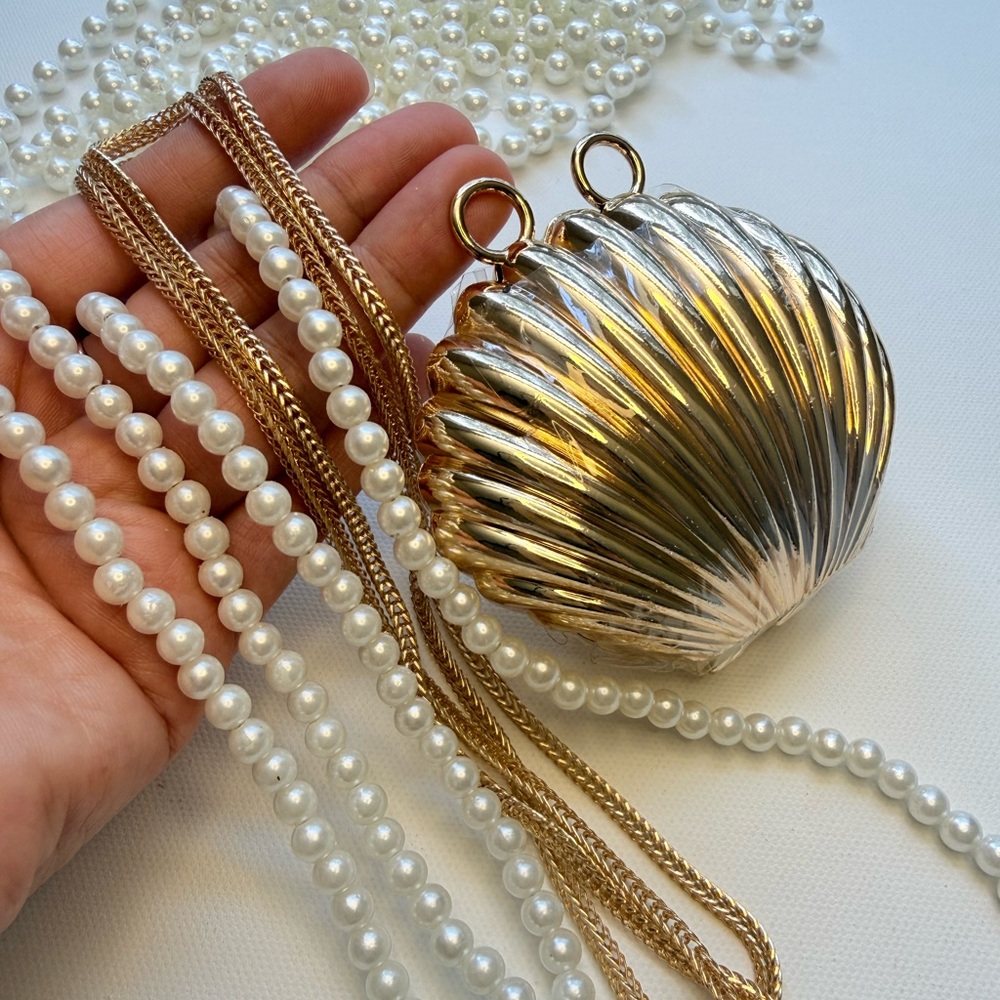 Mini Bag Sea Shell Mini Clutch - Picture 4 of 7
